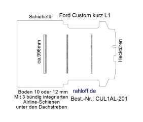 Custom Boden mit 3 Zurrschienen quer - L1 T201