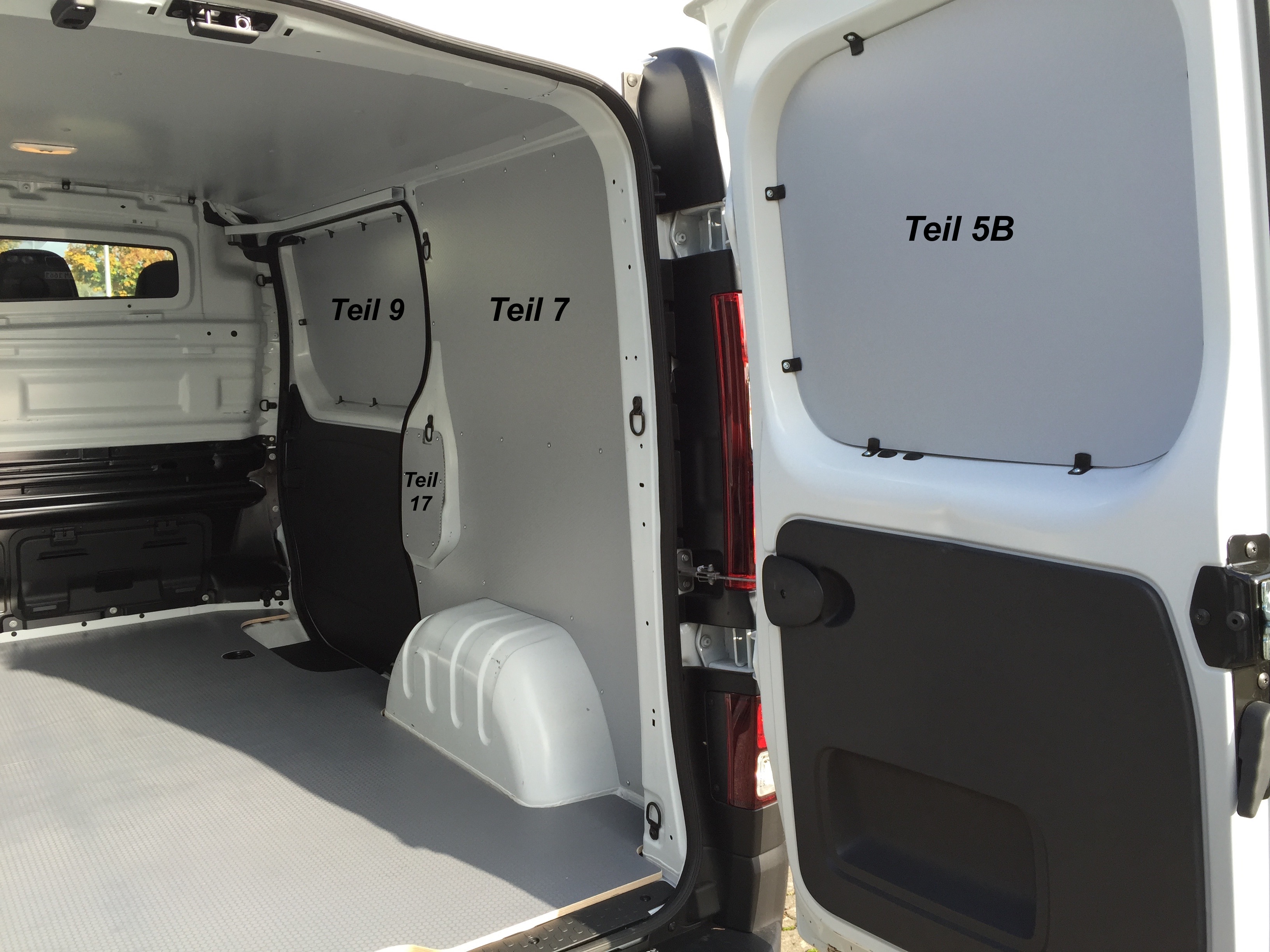 MULTIBOARD Klett-Fenstertaschensystem Renault Trafic 3, Opel Vivaro B,  Nissan NV300