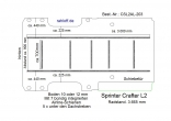 Crafter Sprinter Boden mit 7 Zurrschienen - L2 - 203
