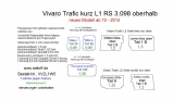 Vivaro Trafic NV300 Talento Seitenverkleidung nur oberhalb - L1 kurz