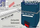 Crafter - MAN TGE Airline-Zurrleisten L3 Mit Zertifizierung DIN ISO 27956: 2011 - bis 200 daN