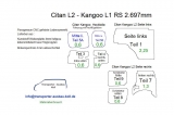 Citan L2 - Kangoo L1 Seitenverkleidung Seite links T1