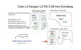 Citan L3 - Kangoo L2 Seitenverkleidung Schiebetür unten T8
